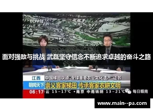 面对强敌与挑战 武磊坚守信念不断追求卓越的奋斗之路