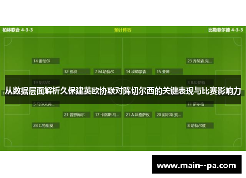 从数据层面解析久保建英欧协联对阵切尔西的关键表现与比赛影响力